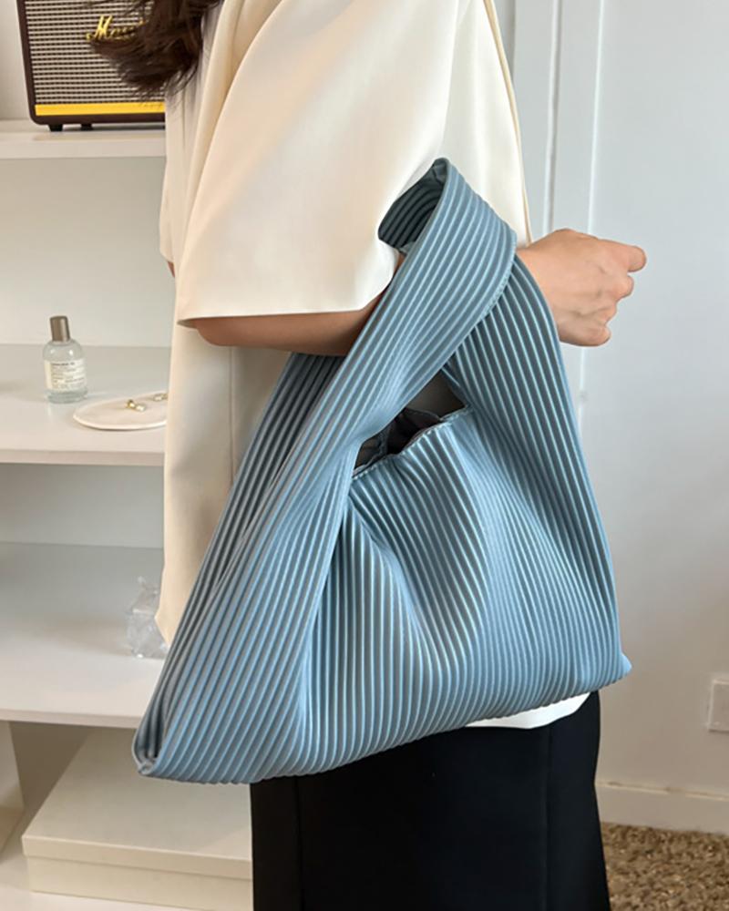 

Large Capacity Casual Handbag, Blue