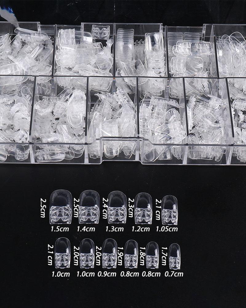 

500pcs Clear Extension Fake Nail, Style3