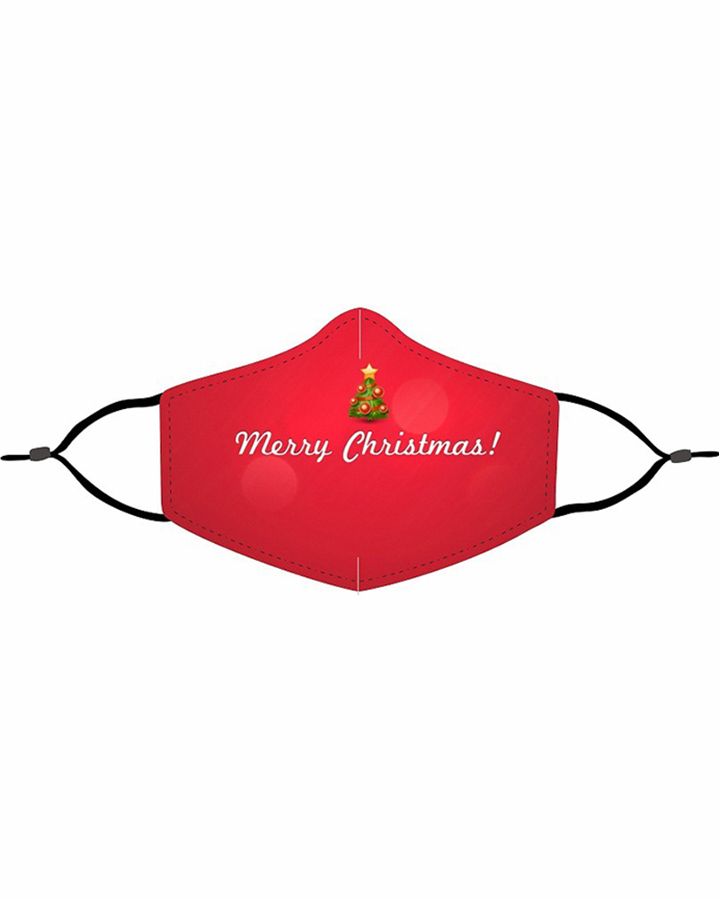 

Christmas Print Valve PM 2.5 Face Mask With Filter For Kids, Style1
