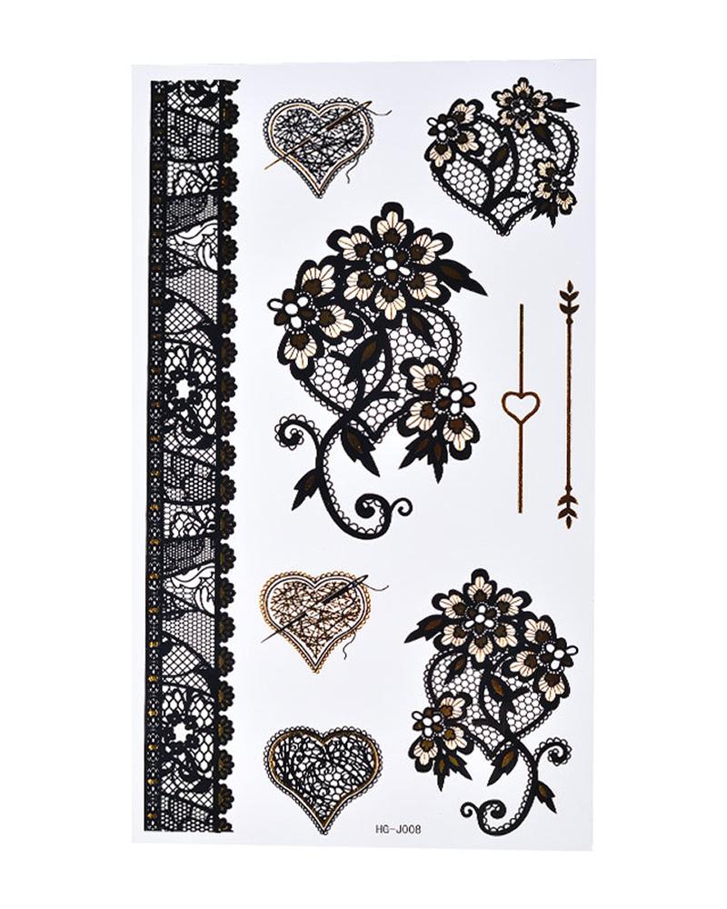 

Geometric Graphic Tribal Waterproof Body Art Temporary Tattoo Stickers, Style3