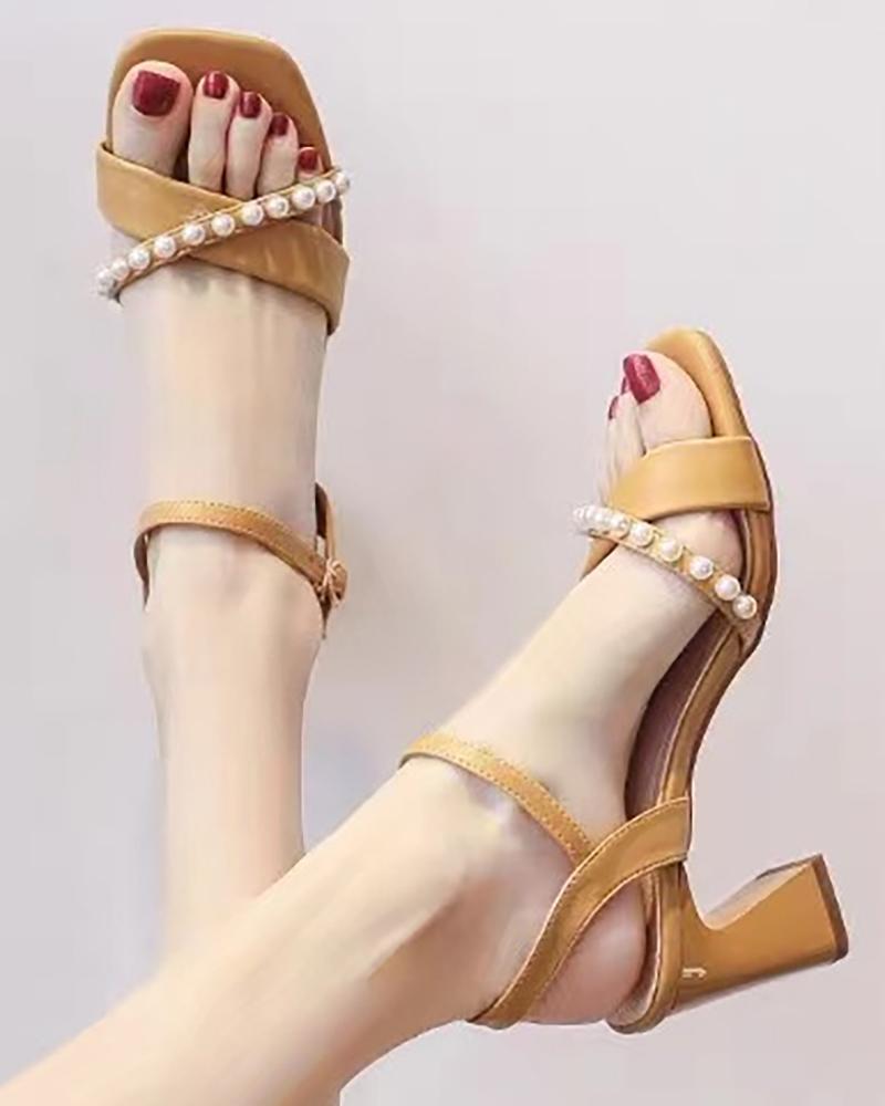 

Crisscross Beaded Square Toe Slingback Wedding Guest Shoes, Yellow
