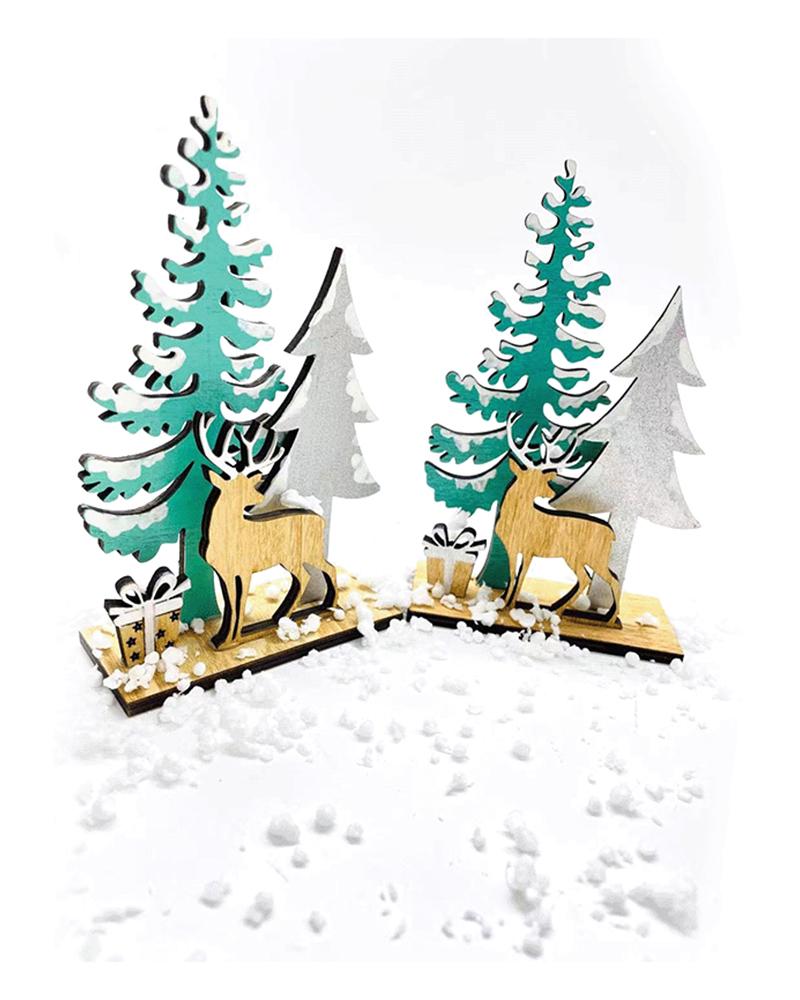 

Christmas Party Creative Desktop Elk Onaments, Green