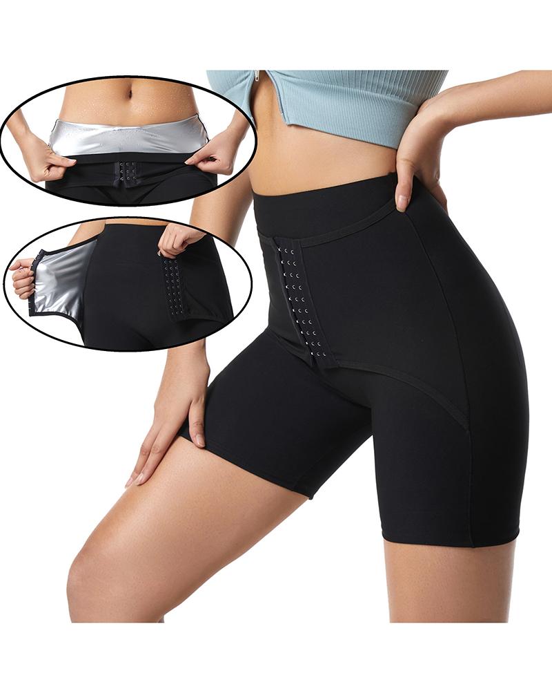 

High Waist Tummy Control Butt Lifting Sporty Shorts, Black