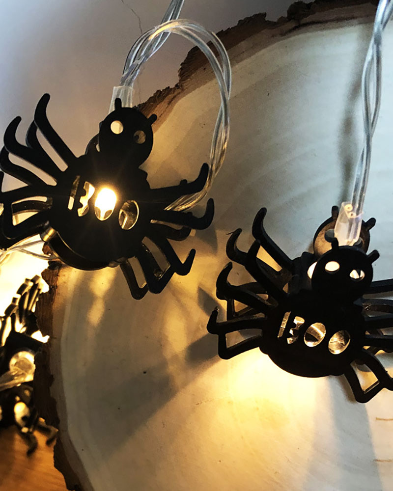 

Halloween Decorations Spider Lights Battery Powered Led String Lights for Halloween Decor, Style1