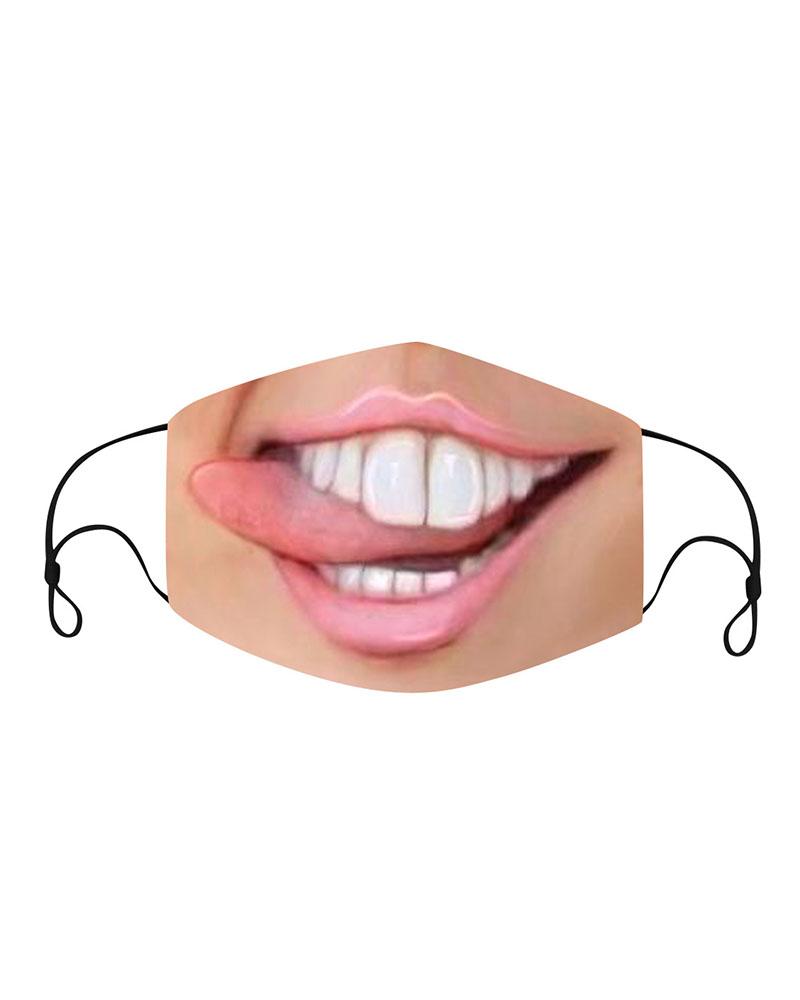 

Funny Face Expression Breathable Face Mask, Style6