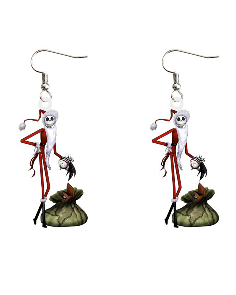 

1Pair Christmas Graphic Shaped Drop Earrings, Style6