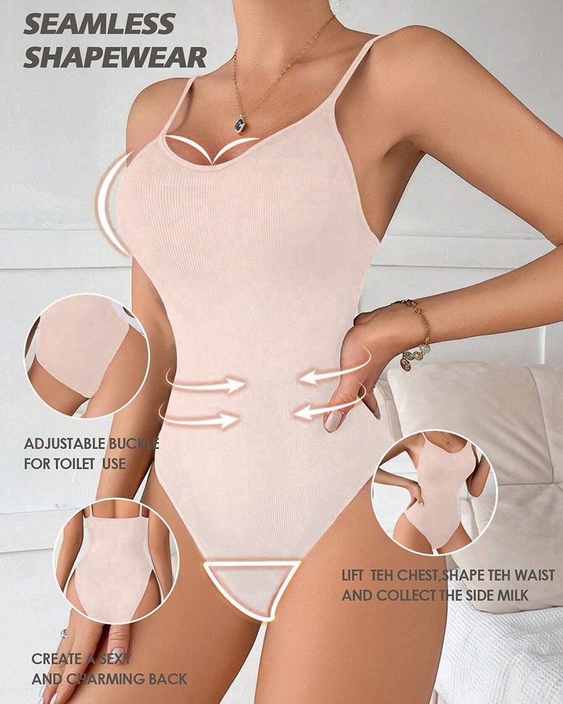 

Combinaison gainante ChicMe ShapeSculpt pour le contrôle du ventre, rehausseur de fesses, modelage complet du corps, entraîneur de taille sans couture avec soutien-gorge intégré, Nude