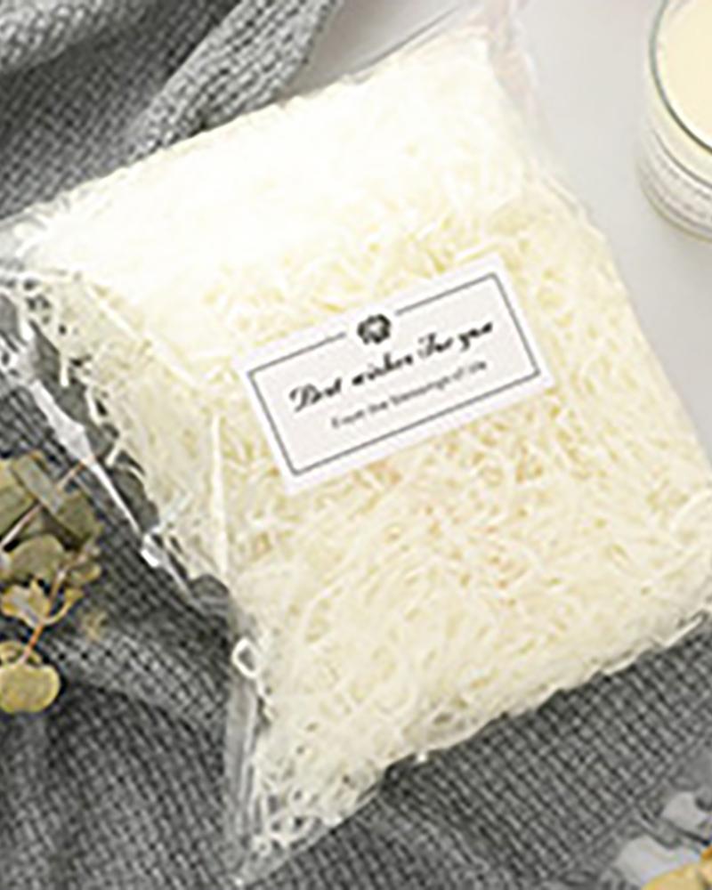 

1Pack Christmas Box Filler Grass Stuffer Raffia Shreds, White