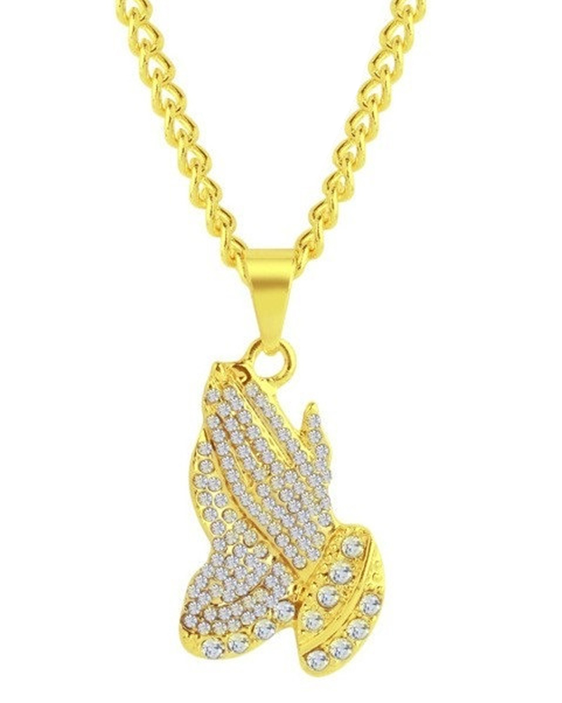 

1pcs Rhinestone Heart Plant Letter Figure Pendant Chain Necklace, Style3