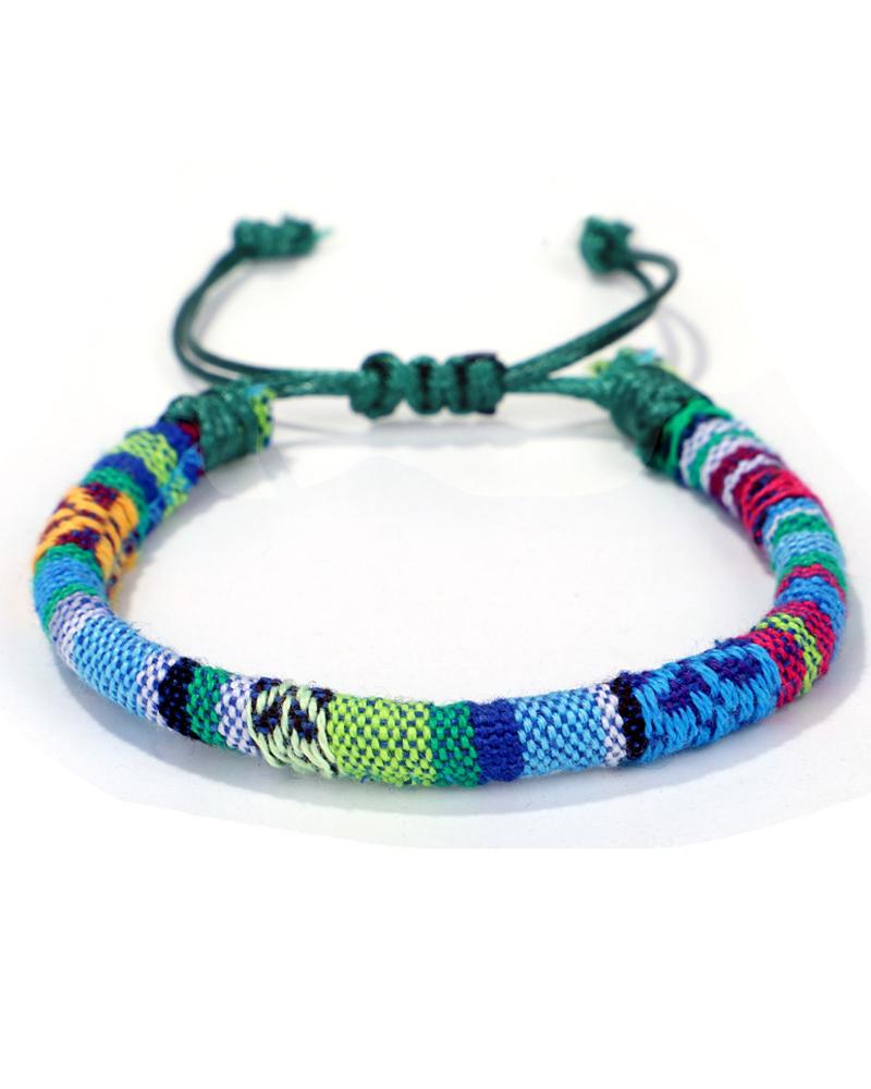 

Clan Colorful Tribal Pattern Braided Bracelet, Style4
