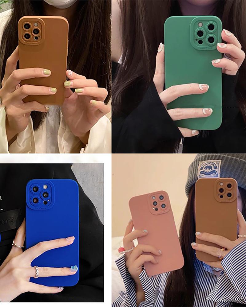 

Simple Soft Plain iPhone Case, Blue