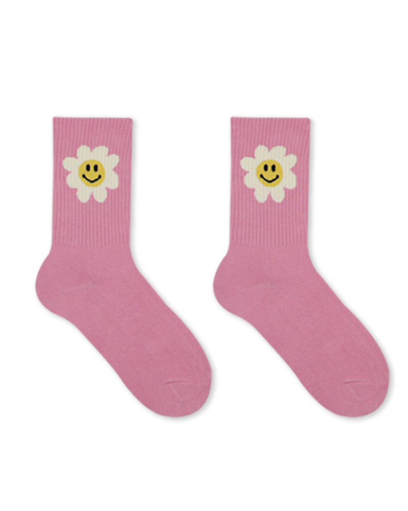 

1Pair Letter Star Cartoon Thermal Crew Socks, Style4