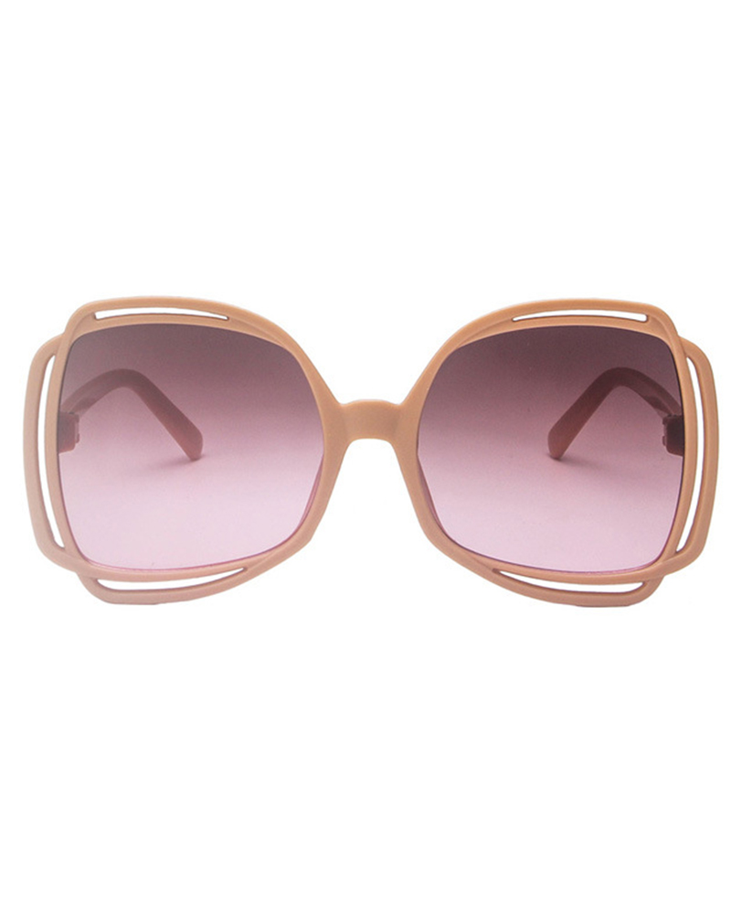 

1Pair Fashionable Hollow Sunglasses, Pink