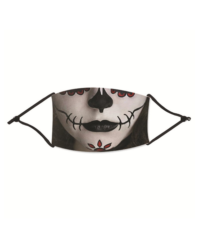 

Halloween Ghost Print Washable Reusable Cotton Face Mask, Style3