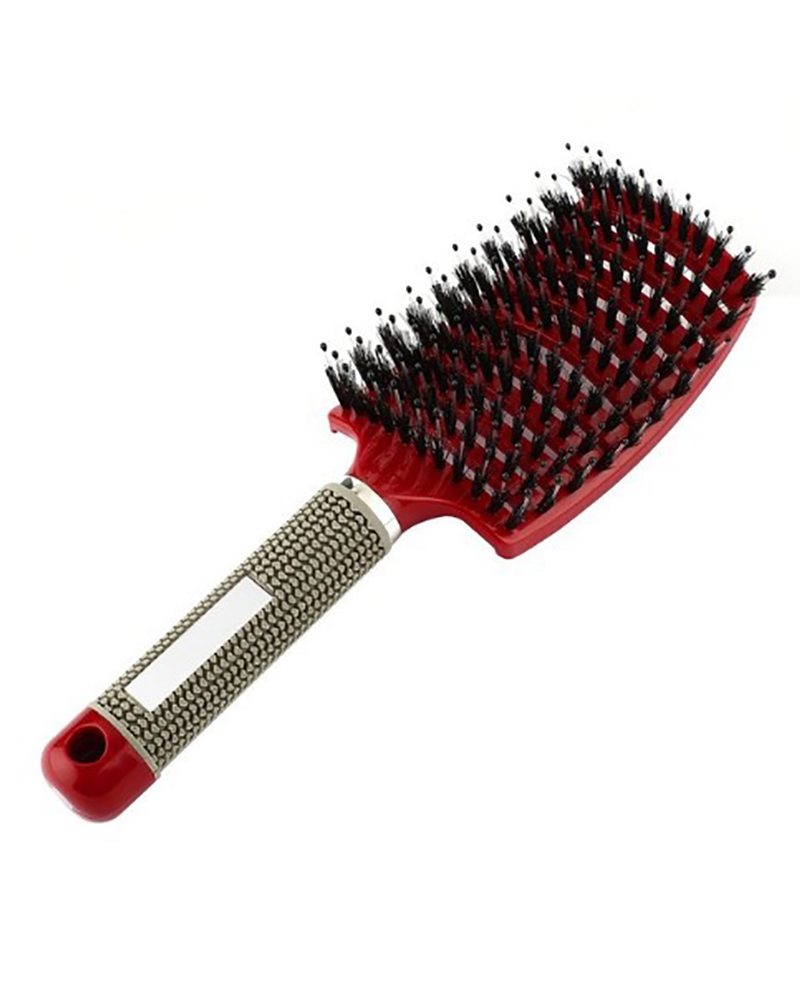 

Hair Scalp Massage Comb Hairbrush Bristle, Red