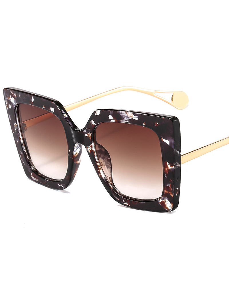 

1Pair Tie Dye Gradient Square Sunglasses, Style5