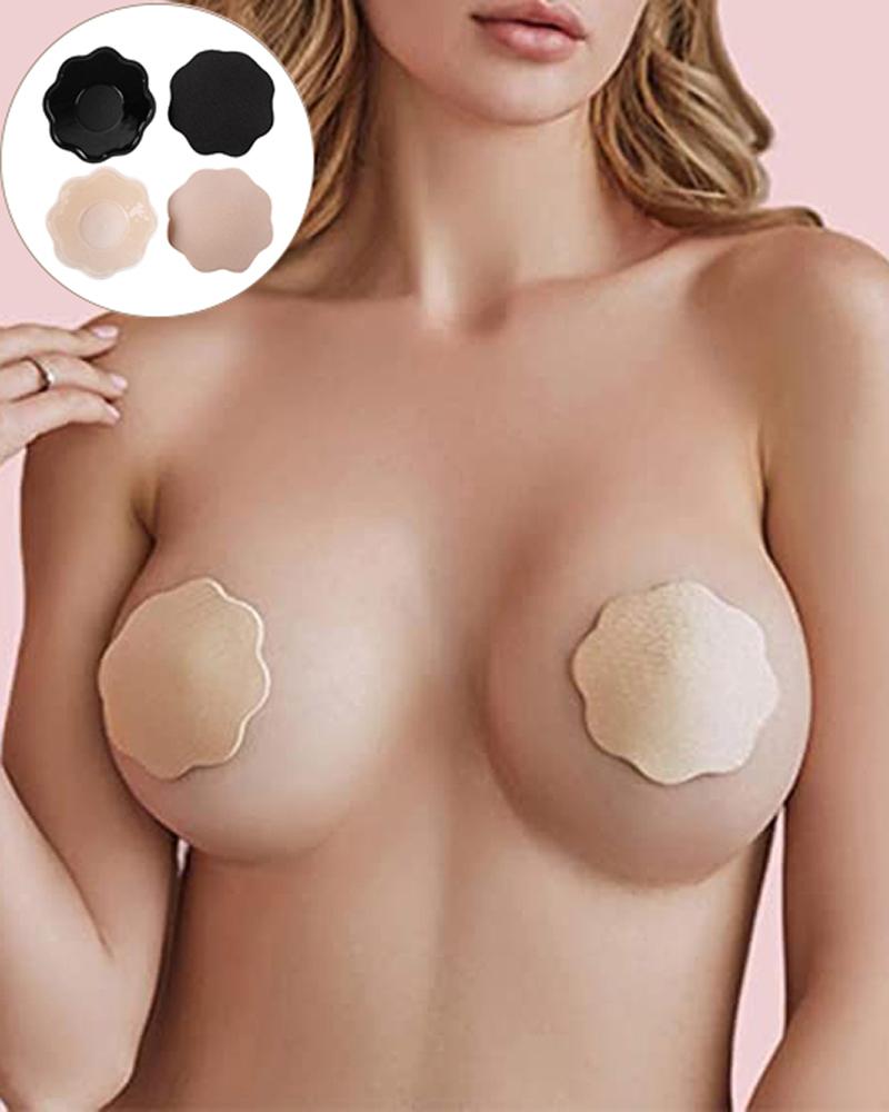 

1Pair Lift Strapless Sticky Invisible Silicone Nipple Covers, Style2