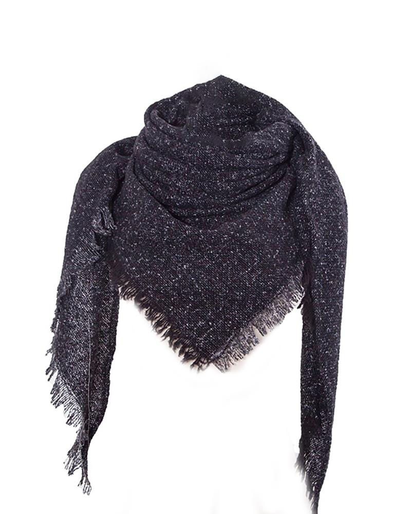 

Fringe Hem Colorblock Warm Scarf, Style3