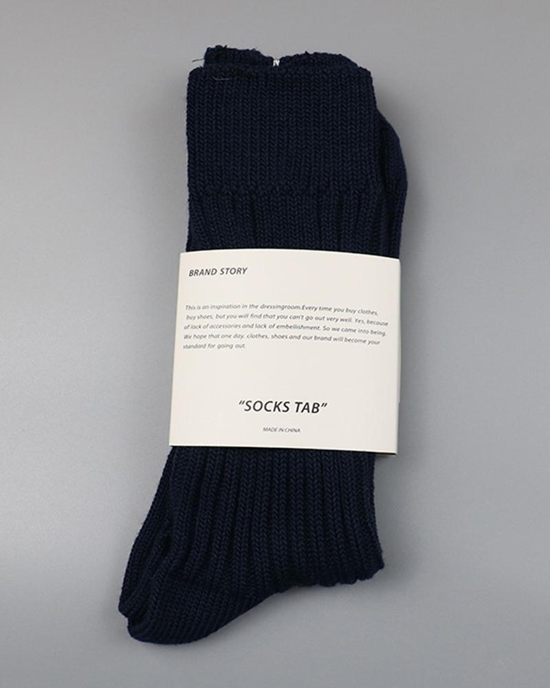 

Fashionable Trendy Crew Socks, Purplish blue