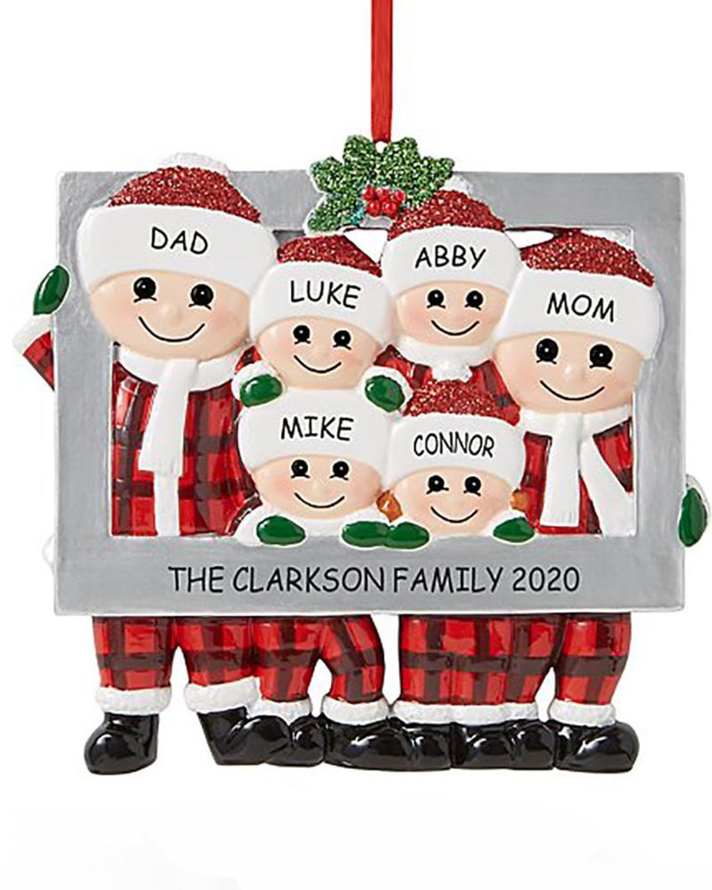 

Xmas Cute Family Photo Frame Pendant Christmas Tree Decoration Ornament, Style6