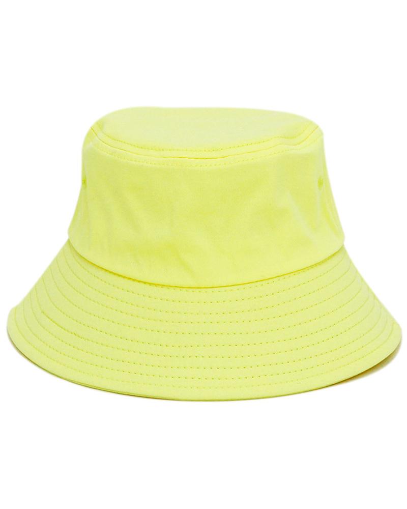 

Plain Casual Bucket Hat, Yellow