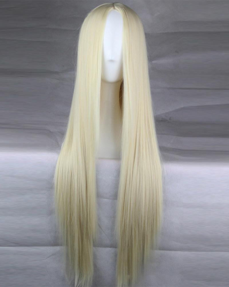 

Long Straight Hair Wig Natural Looking Cosplay Synthetic Wigs, Beige