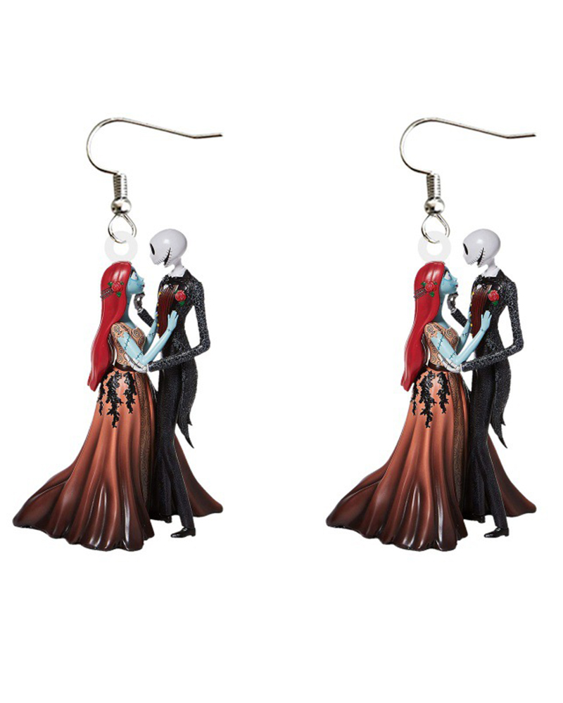 

1Pair Christmas Graphic Shaped Drop Earrings, Style2