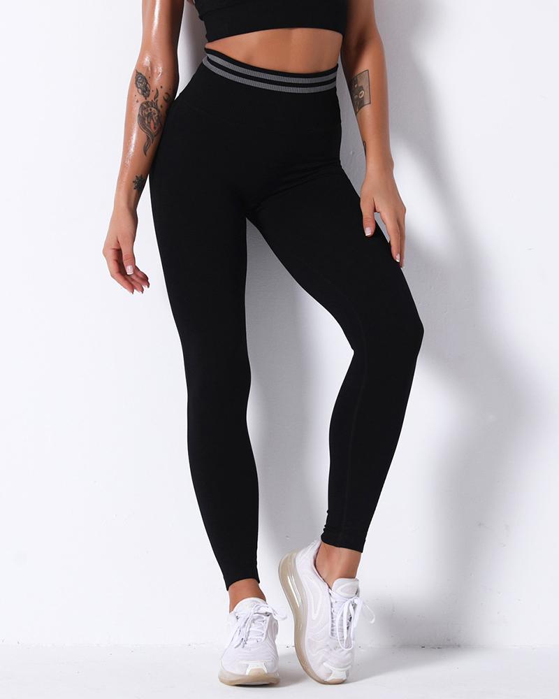

Seamless Butt Lifting High Waist Tummy Control Yoga Pants, Black
