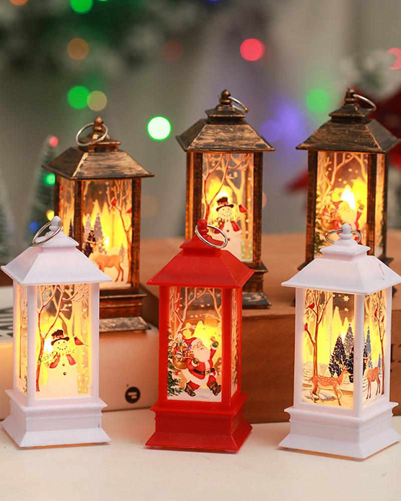 

Christmas Flameless Candles Battery Operated Lamp LED Lighted Candle Lanterns Christmas Party Ornaments Home Decorations, Style1