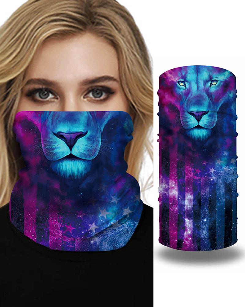 

Skull Girl Cartoon Animal Print Breathable Face Bandana Magic Scarf Headwrap Balaclava, Dark blue