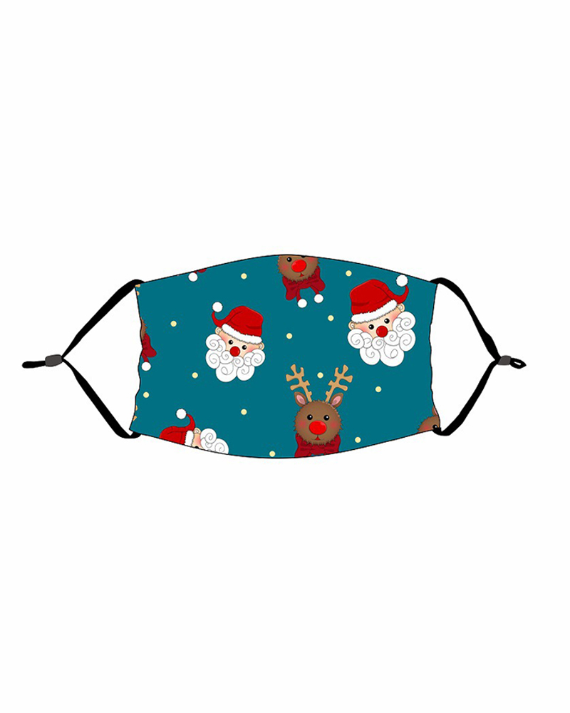 

Christmas Print PM 2.5 Face Mask For Kids, Style9