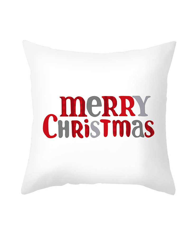 

Christmas Print Cushion Cover Without Filter, Style5