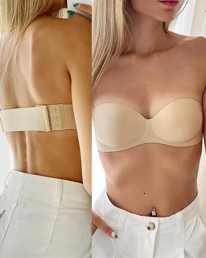 

Push Up Strapless Front Seamless Bra, Nude