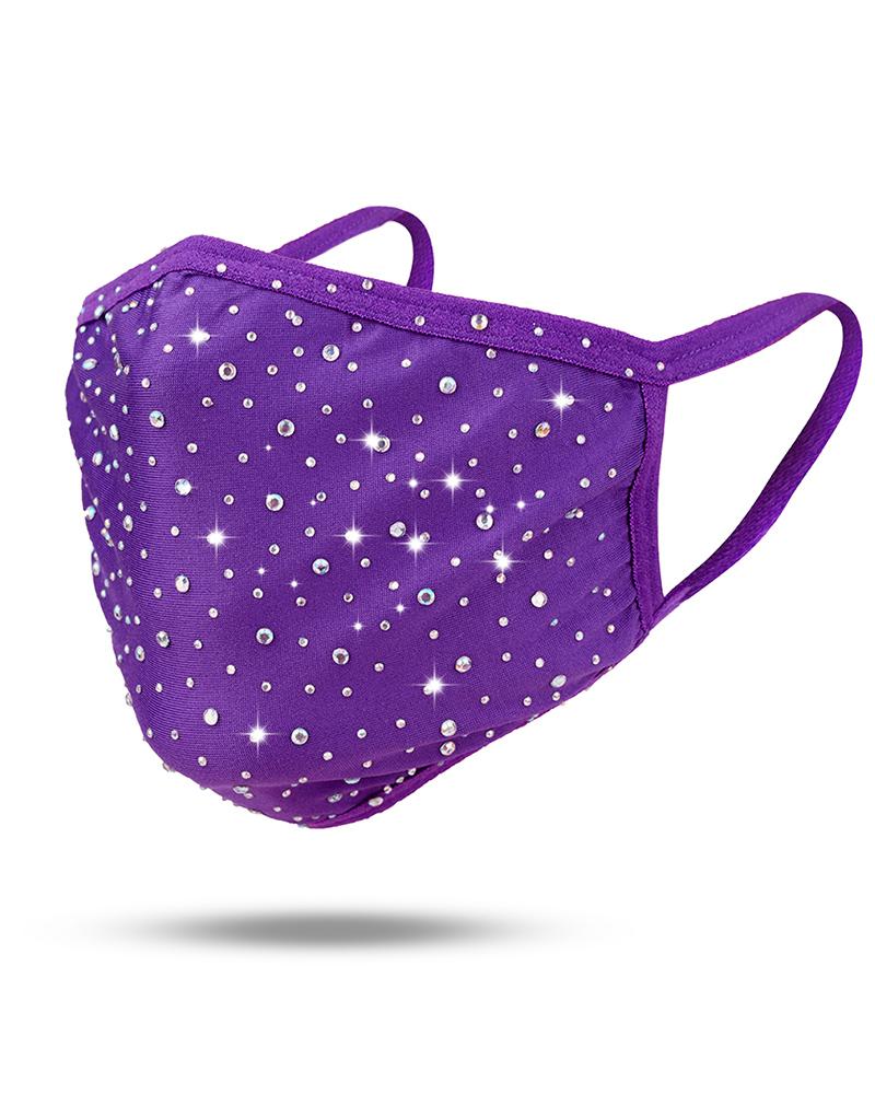 

Studded Breathable Face Mask, Purple