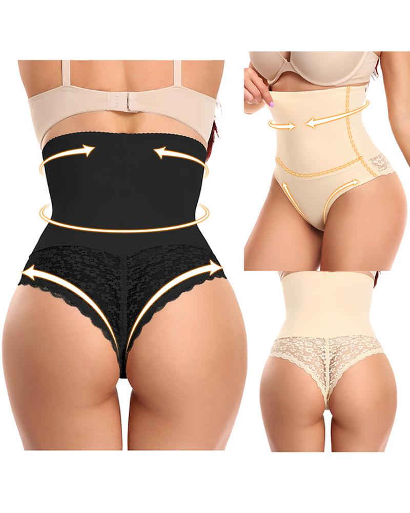 

High Waist Body Shaper Underwear Tummy Control Shapewear Butt Lift Panty, Black