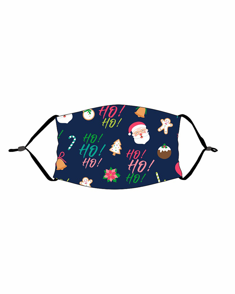 

Christmas Print PM 2.5 Earloop Face Mask For Adults, Style7