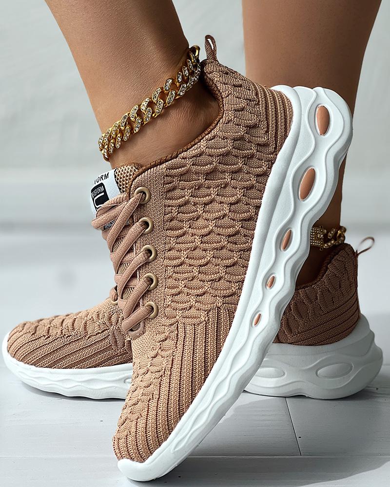 Lace-up Breathable Casual Sneakers