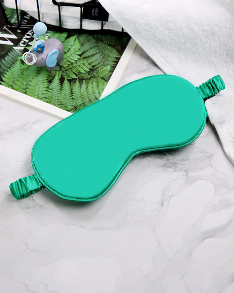 

Silk Sleep Mask Eye Mask Eye Sleep Shade Cover, Green