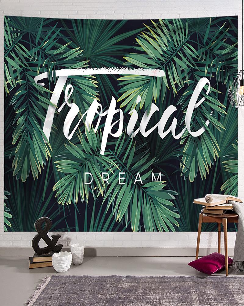

Tropical Print Suede Tapestry, Style1