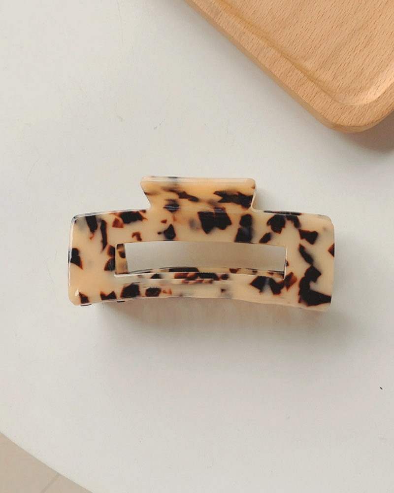 

1pc Geo Marble Print Large Hair Claw, Style5