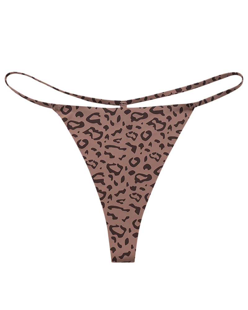 

Leopard Print Thong Panty, Style1