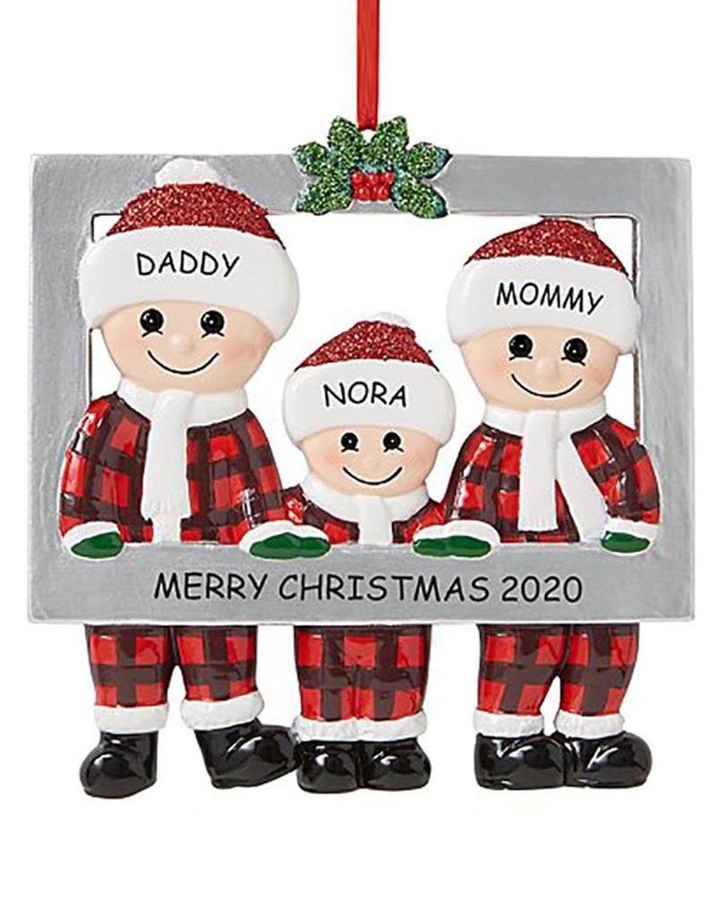 

Xmas Cute Family Photo Frame Pendant Christmas Tree Decoration Ornament, Style3