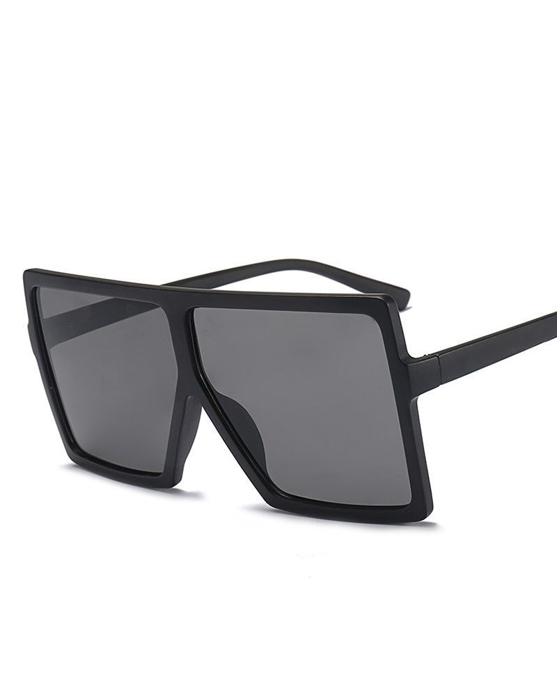 

Stylish Big Square Frame Sunglasses, Black