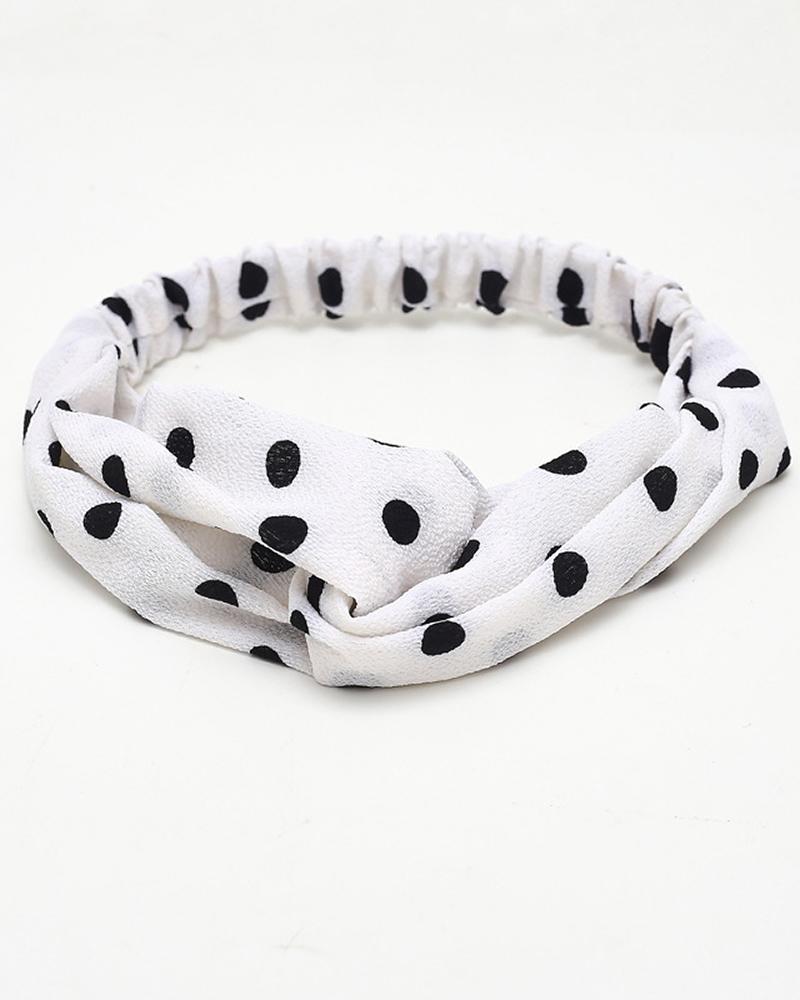 

1pc Elastic Turban Thick Head Wraps Stretch Silk Headband, Style4