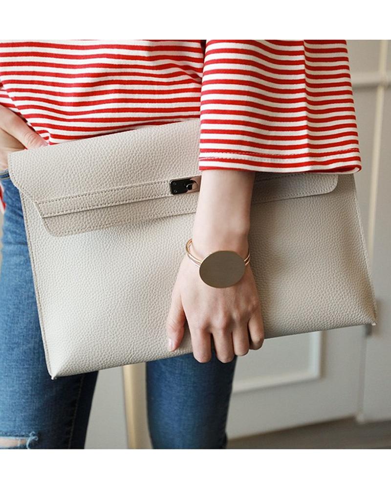 

Minimalist Envelope Bag, White