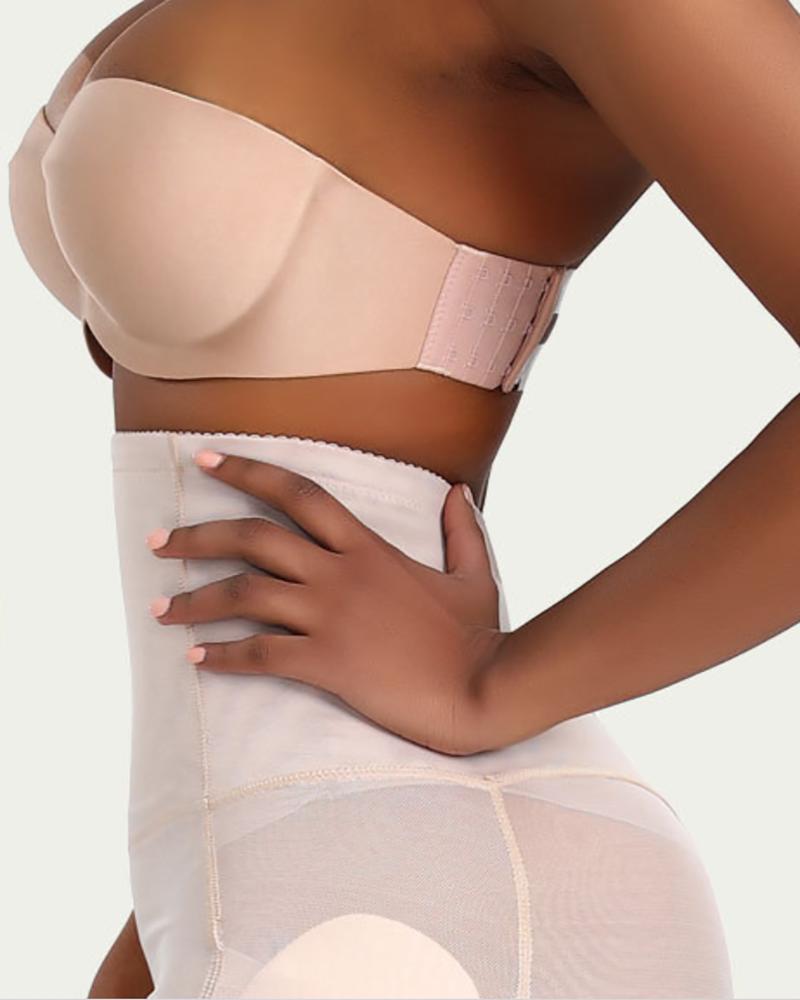 

Clear Strap Push Up Underwire Bra, Nude