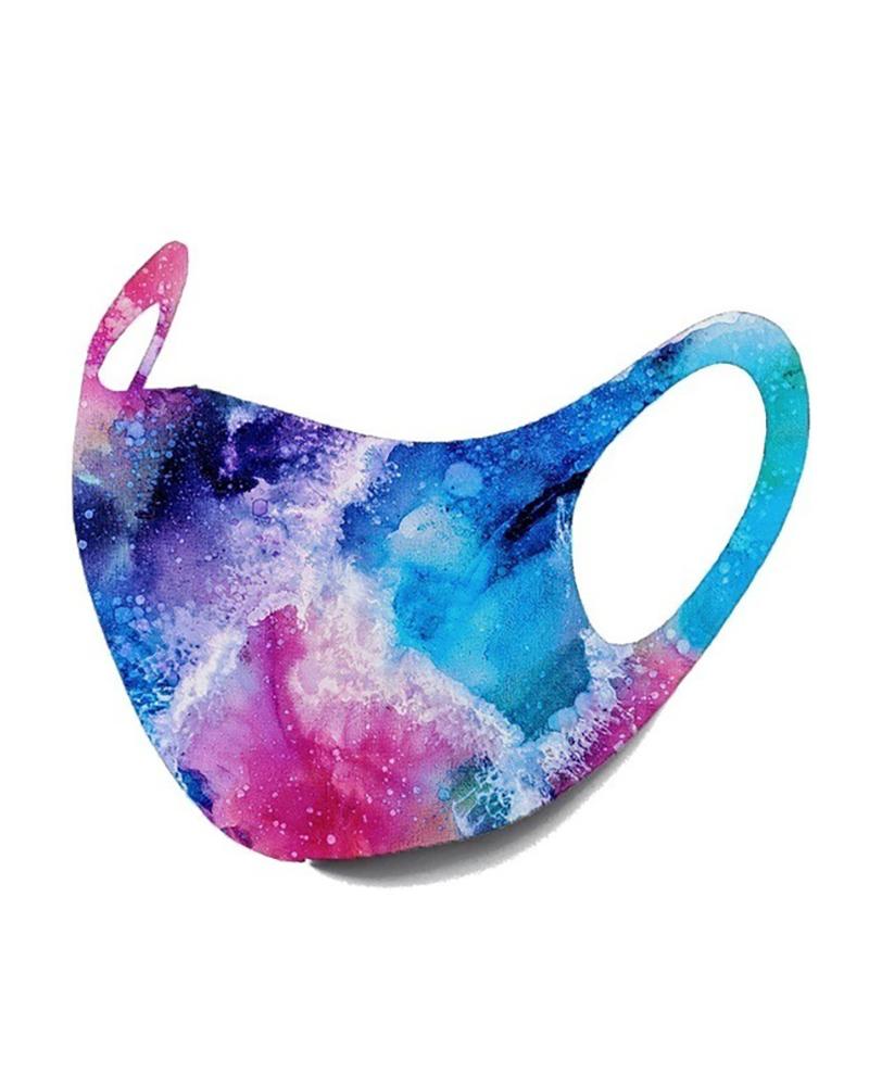 

Starry Sky / Camouflage / Colorblock Breathable Face Mask, Style2
