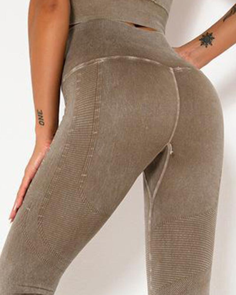 

High Waist Butt Lifting Yoga Pants, Coffee
