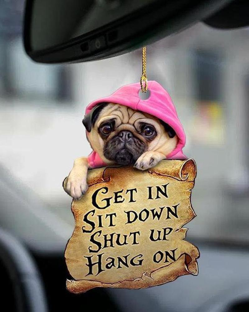 

Pet Dog Slogan Printed Two Sided Ornament, Style3