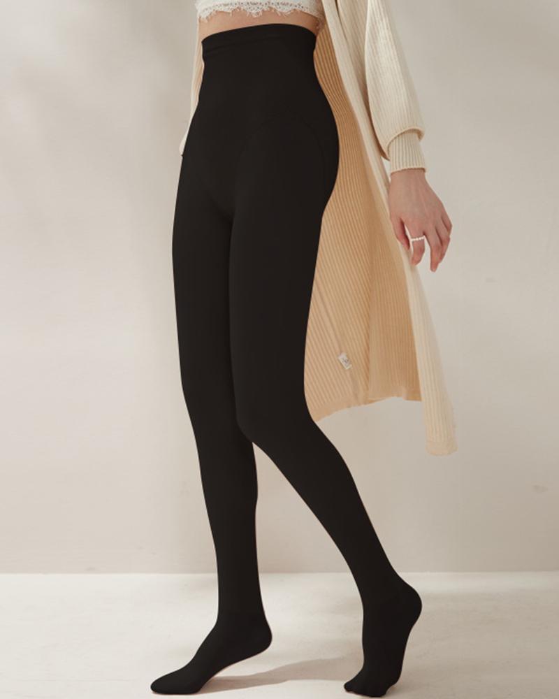 

Butt Lifting Stretchy Thermal Fleece Lined Leggings, Black